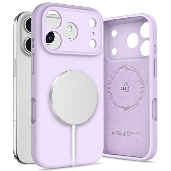 Etui Tech-Protect Silicone MagSafe do Apple iPhone 17 Pro Mauve zdjęcie 1
