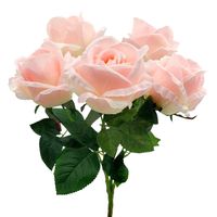 BUKIET RÓŻ RÓŻOWE KWIATY SZTUCZNE RÓŻE DO WAZONU RÓŻA GAŁĄZKA RÓŻ 50cm