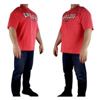 Męska koszulka Tom Tailor Denim - Oversize T-shirt czerwono-różowa - L