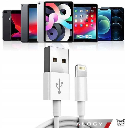 KABEL ALOGY SZYBKI USB DO LIGHTNING DO IPHONE 7 8 SE X XS 11 12 13 14 20W na Arena.pl