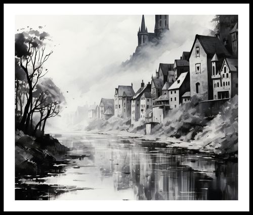 Plakat 60x50cm Mglisty Refleks na Arena.pl