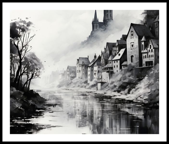 Plakat 60x50cm Mglisty Refleks zdjęcie 3