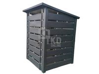 Wiata śmietnikowa 1x1m Antracyt Schowek ogrodowy na śmieci TKD123