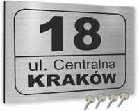 Tabliczka adresowa numer na dom 30x20 METAL 3D