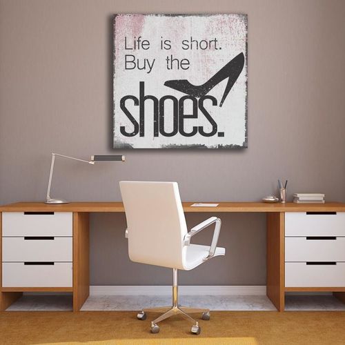 Obraz na płótnie - Canvas, Life is short 30x30 na Arena.pl