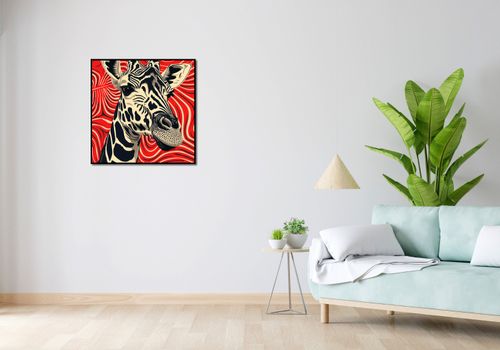 Plakat 70x70cm Wzrok Żyrafy na Arena.pl