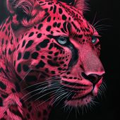 Plakat 60x60cm Szkarłatny Jaguar