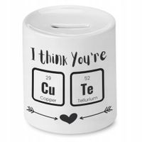 Skarbonka Prezent Walentynki I Think You Are Cute Z Nadrukiem Ze Zdjęciem