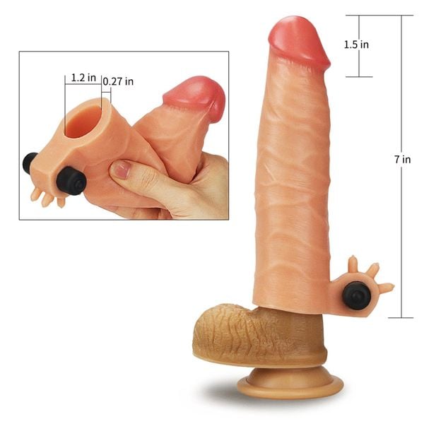 Add 1.5" Vibrating
Silicone Extender zdjęcie 2