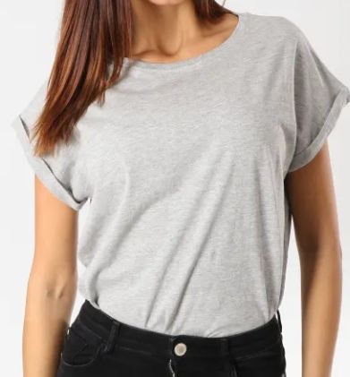 URBAN CLASSICS Koszulka damska TB771 Heather Szara R.M na Arena.pl