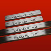 Listwa progowa NISSAN QASHQAI MK1 DUALIS +2 Stal nierdzewna 304 mat 4szt