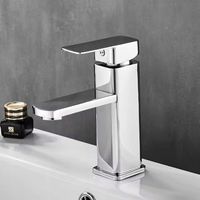 Bateria stojąca VETTÄ umywalkowa kran do umywalki zlewu chromowa niska