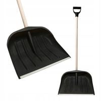 ŁOPATA ŚNIEGOWA DREWNIANY TRZONEK MOCNA SZUFLA CZARNA ODGARNIACZ