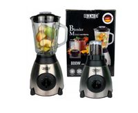 Blender kielichowy + szklany młynek Biko, 800 W 1,5 l czarny, srebrny