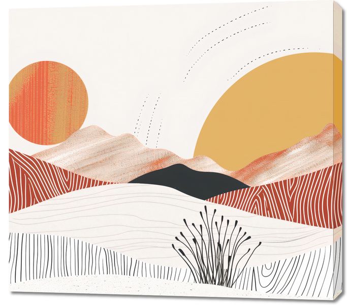 Obraz 100x90cm Roztańczone Słońce zdjęcie 1