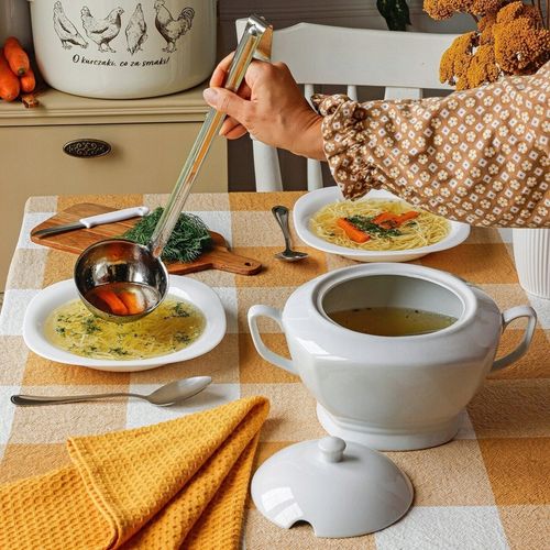 WAZA do ZUPY ROSOŁU biała waza do barszczu 2,5L ZASTAWA STOŁOWA Tadar na Arena.pl