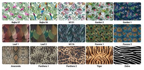 Fotel skandynawski uszak Luna Print Duo Family meble do biblioteki czytelni na Arena.pl