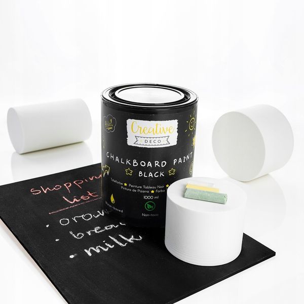 Farba tablicowa czarna do pisania kredą do mebli ścian drewna 1000ml zdjęcie 6