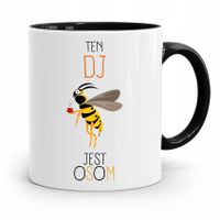 Dla Dja Muzyka Kubek Czarny Ten Dj Jest Osom Z Nadrukiem Ze Zdjęciem