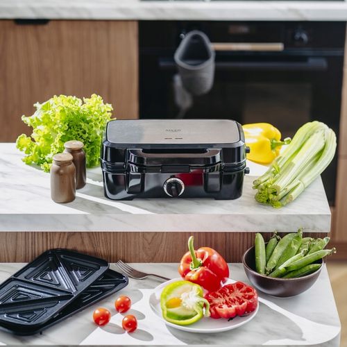 Opiekacz Gofrownica Grill 3w1 Toster Regulacja Temperatury Adler AD na Arena.pl