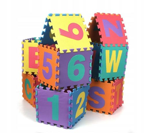 36el. Duże super puzzle piankowe plus torba 2709 na Arena.pl