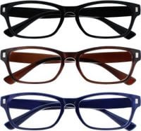 Okulary do czytania La Société RRR77 +1.0 unisex zestaw 3 szt.