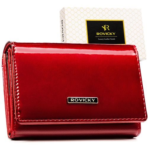 duży, lakierowany portfel damski ze skóry naturalnej i ekologicznej na Arena.pl