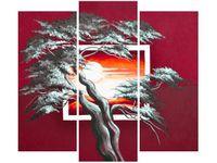 90 80CM OBRAZ T3 ELEM KARMAZYNOWY ZACHÓD SŁOŃCA DRUK ŚCIENNY