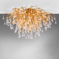 Sufitowa lampa nowoczesna Icicle do przedpokoju mosiądz