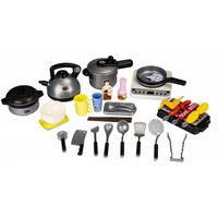ZESTAW DO GOTOWANIA I GRILLOWANIA 40 ELEMENTÓW ŚWIATŁO DŹWIĘK