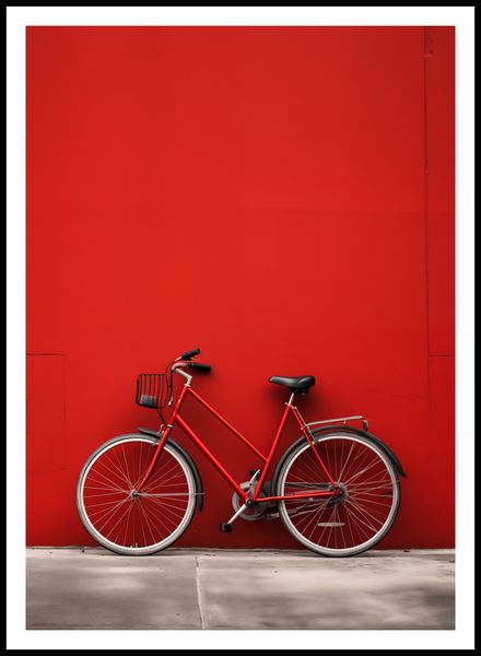 Plakat 67,5x95cm Czerwony Rower zdjęcie 3