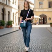 Torebka Sakiewka Butelkowa Zieleń z Motywem Słonia w Stylu Indyjskim – Handmade