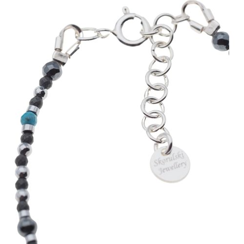 Bransoletka regulowana - Turkus, Hematyt i srebro na Arena.pl