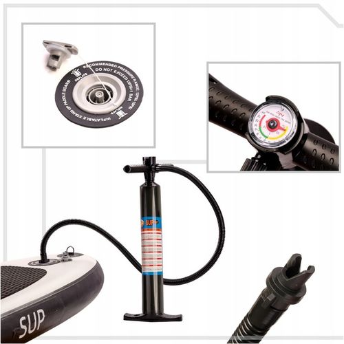 WYPORNA DESKA SUP POMPOWANA PADDLEBOARD WIOSŁO AKCESORIA ZESTAW 320cm 150kg na Arena.pl