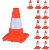 Pachołek drogowy 30cm U-23 odblaskowy Pachołki drogowe Zestaw 12 szt