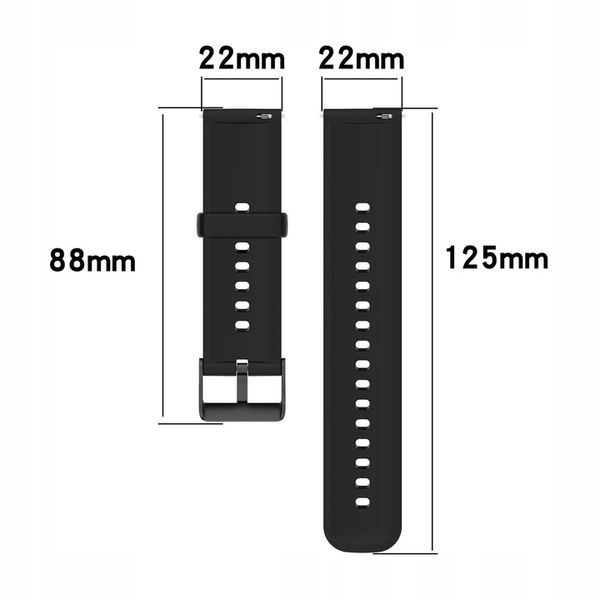 PASEK DO XIAOMI MI WATCH S1 COLOR HAYLOU SOLAR LS05 45MM AMAZFIT BIP 5 22MM zdjęcie 2