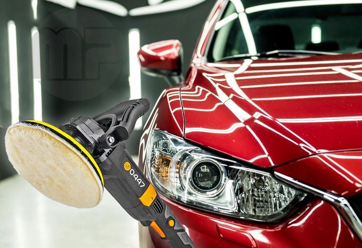 POLERKA SAMOCHODOWA SZLIFIERKA 4x GĄBKA REGULACJA OBROTÓW 2600W +MP Majster zdjęcie 9