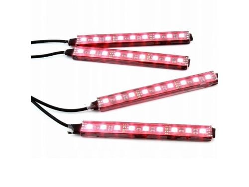 Oświetlenie wnętrza auta samochodu led bluetooth na Arena.pl