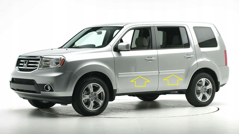 Honda Pilot 2003-2014 - Listwy chrom boczne drzwi chromowane ochronne zdjęcie 1