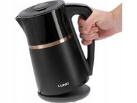 CZAJNIK ELEKTRYCZNY LUND 2,2kW 1,7L CZARNY REGULACJA TEMPERATURY NIERDZEWKA