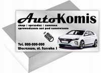 Wizytówki firmowe 200 szt DUŻO WZORÓW do wyboru AUTO KOMIS