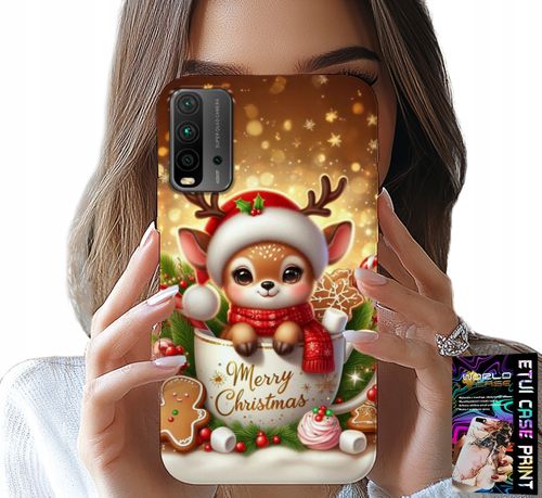ETUI DO XIAOMI REDMI 9T - RENIFEREK SŁODKI RENIFER ŚWIĄTECZNE WZÓR na Arena.pl