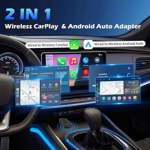 Bezprzewodowy adapter 2 w 1 z systemem Android Auto & Carplay na Arena.pl