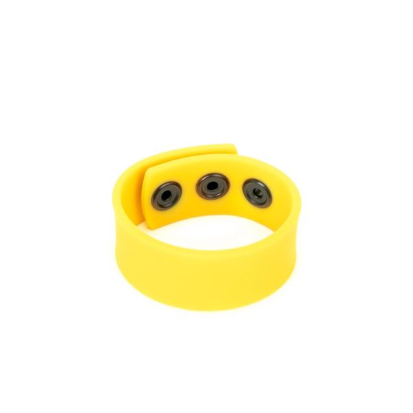 Me You Us Yellow Silicone Cock Strap zdjęcie 3