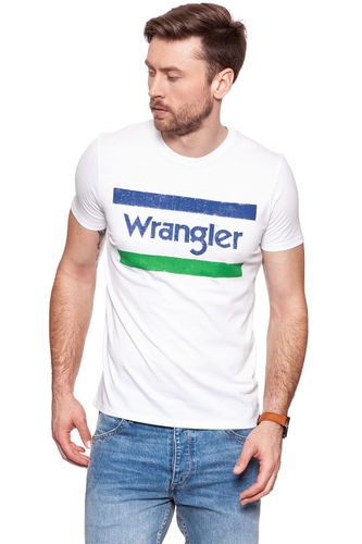 WRANGLER GRAPHIC LOGO TEE WHITE W7B27FK12 M na Arena.pl
