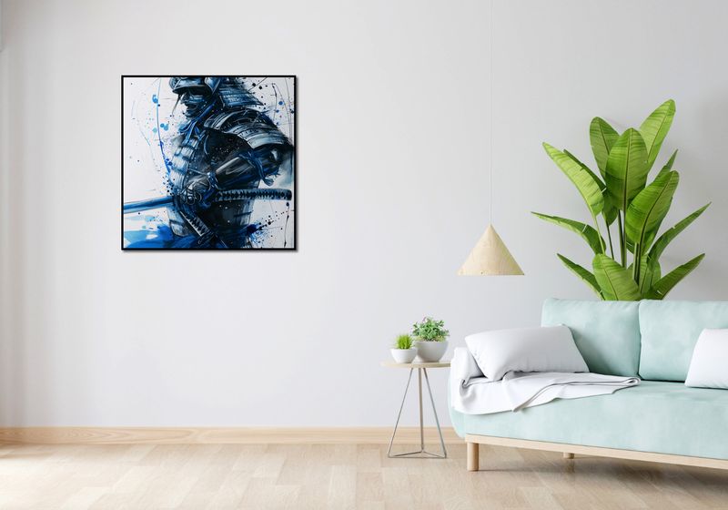 Plakat 80x80cm Samuraj w Błękicie zdjęcie 4