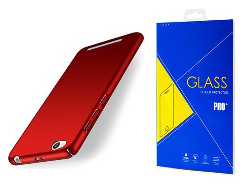 Etui Thin Case do Xiaomi Redmi 4A Czerwone + Szkło na Arena.pl