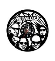 Zegar ścienny z płyty winylowej Metallica 12.3