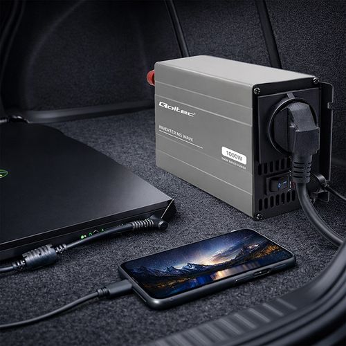 Qoltec przetwornica 12V/230V 500W USB na Arena.pl