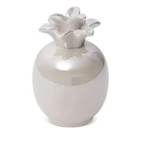 Figurka dekoracyjna ceramiczna Ananas SIMONA 11x11x16 perłowa